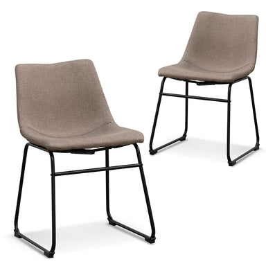 Darcy Dining Chair - Brown Grey (Set of 2)