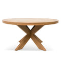 Darrell 1.5m Round Wooden Dining Table - Distress Natural