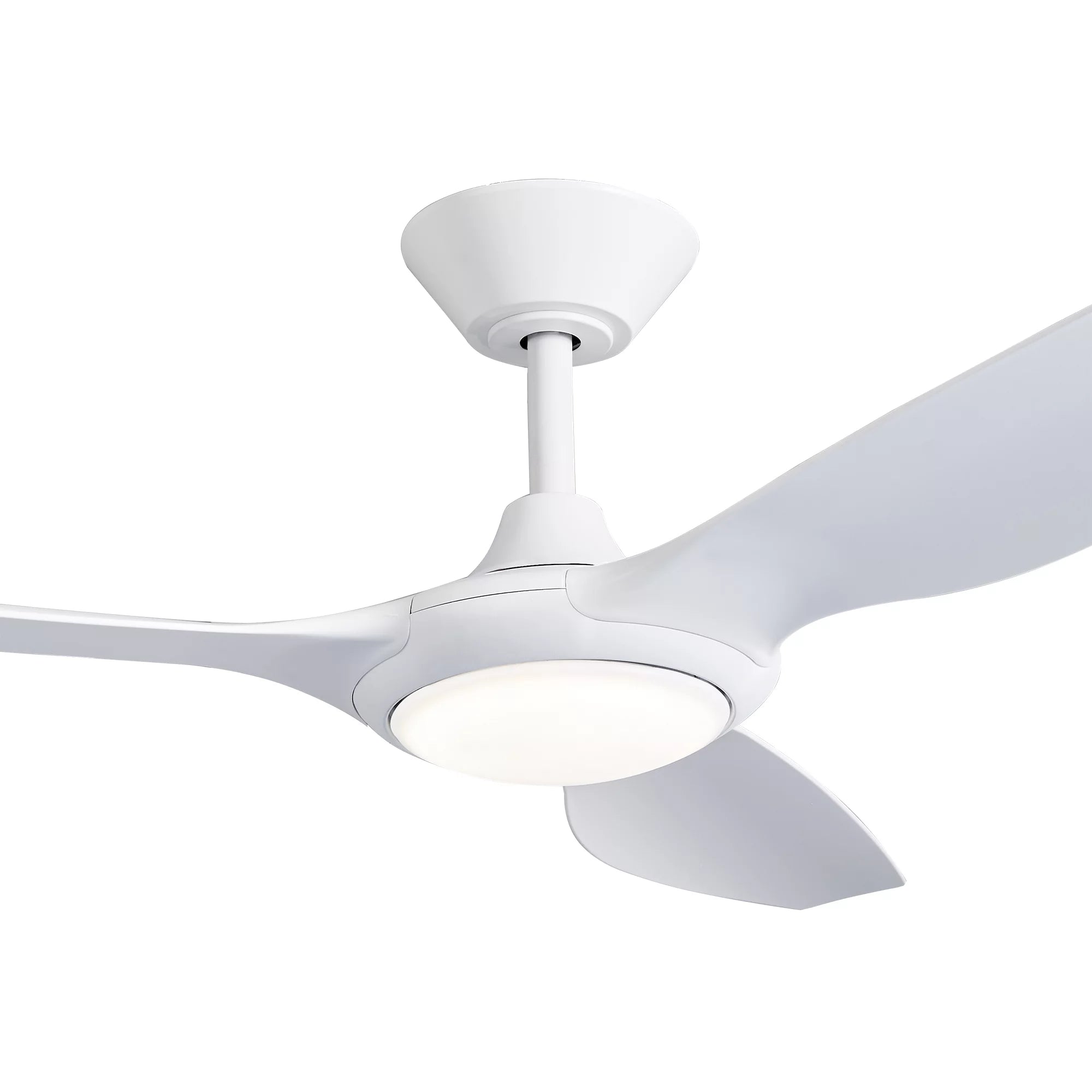 360Fans Delta 56″ (142cm) White 3 Blade DC Ceiling Fan with 18W CCT LED Light & Remote Control