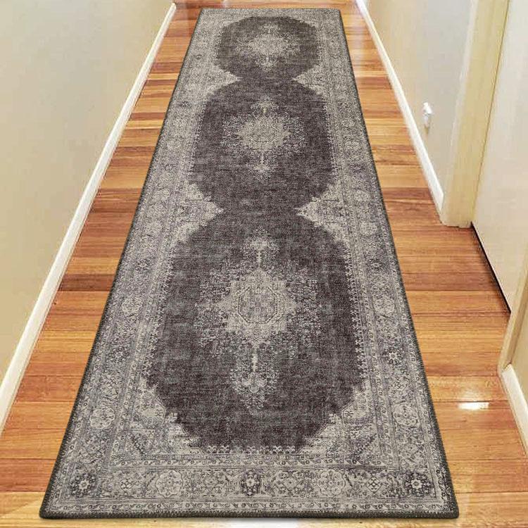 Saray Rugs Devon  Grey Hallway Runner 24