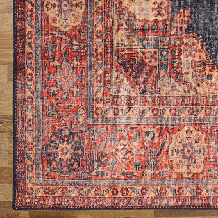 Saray Rugs Devon  Navy Hallway Runner 24