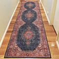Saray Rugs Devon  Navy Hallway Runner 24