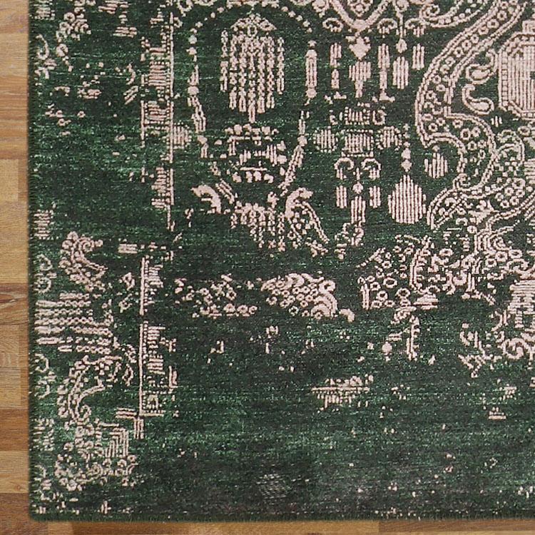 Saray Rugs Devon  Green Hallway Runner 32