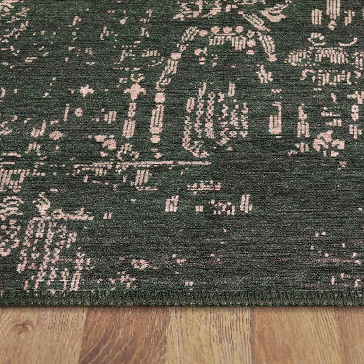 Saray Rugs Devon  Green Hallway Runner 32
