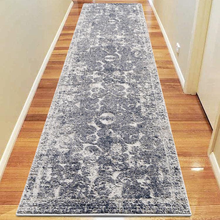 Saray Rugs Envy  Navy Hallway Runner 380