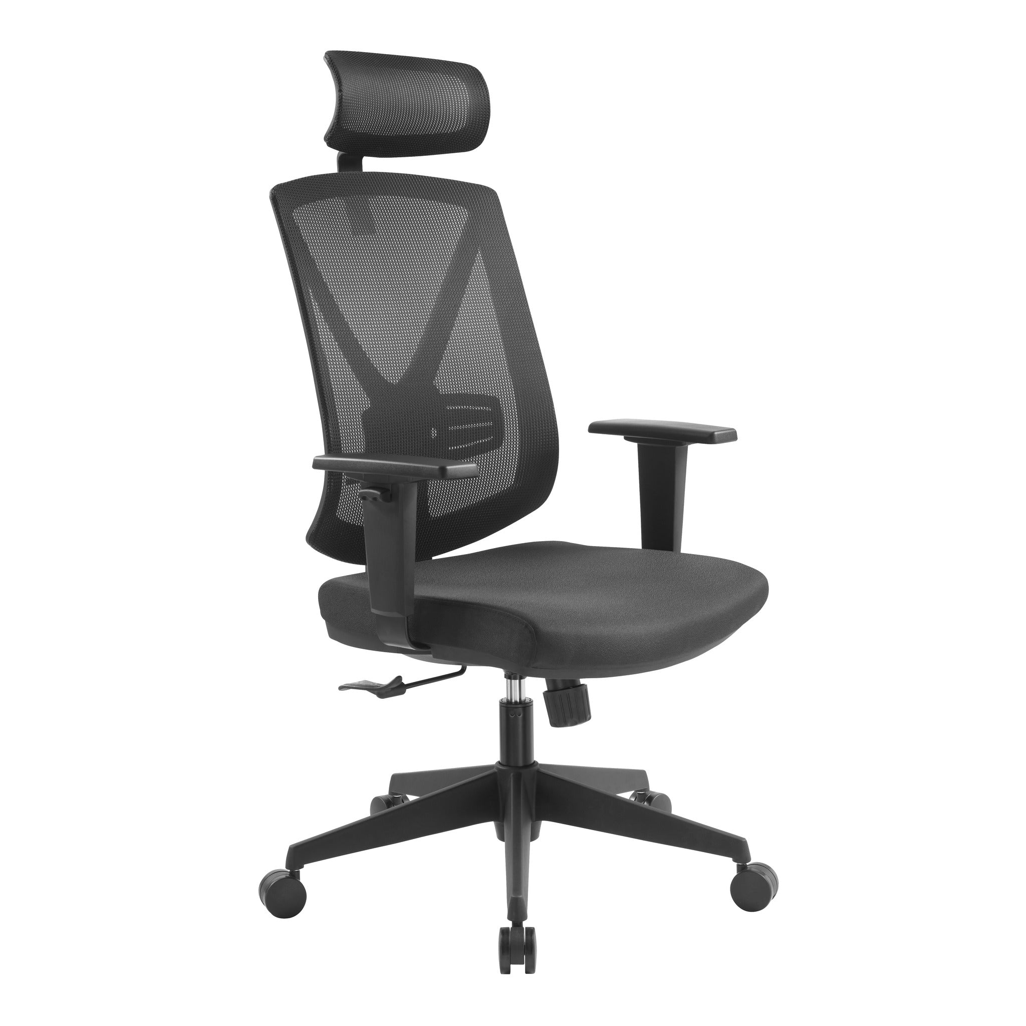 Ergo Mesh Ergonomic Office Chair with Headrest - Black