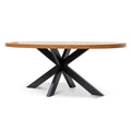 European Knotty Oak 6 Seater Dining Table 
