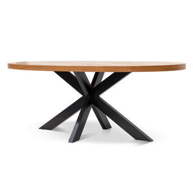 European Knotty Oak 6 Seater Dining Table 