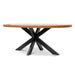 European Knotty Oak 6 Seater Dining Table 