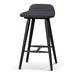 Finn 65cm Wooden Bar Stool - Charcoal Black