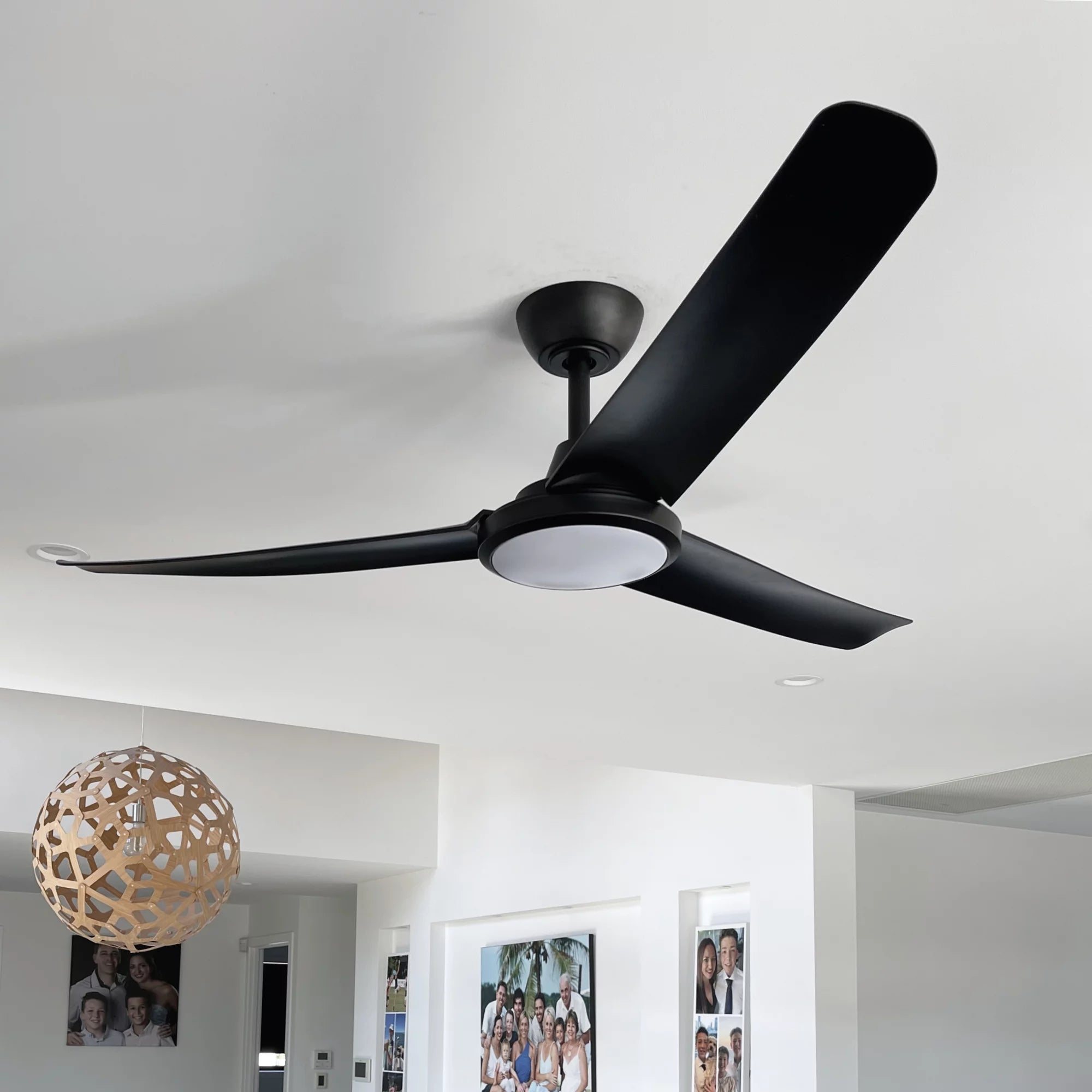 360Fans FlatJET (3/4/5) 56″ (142cm) Black Blade DC Ceiling Fan with 24W CCT LED & Remote Control