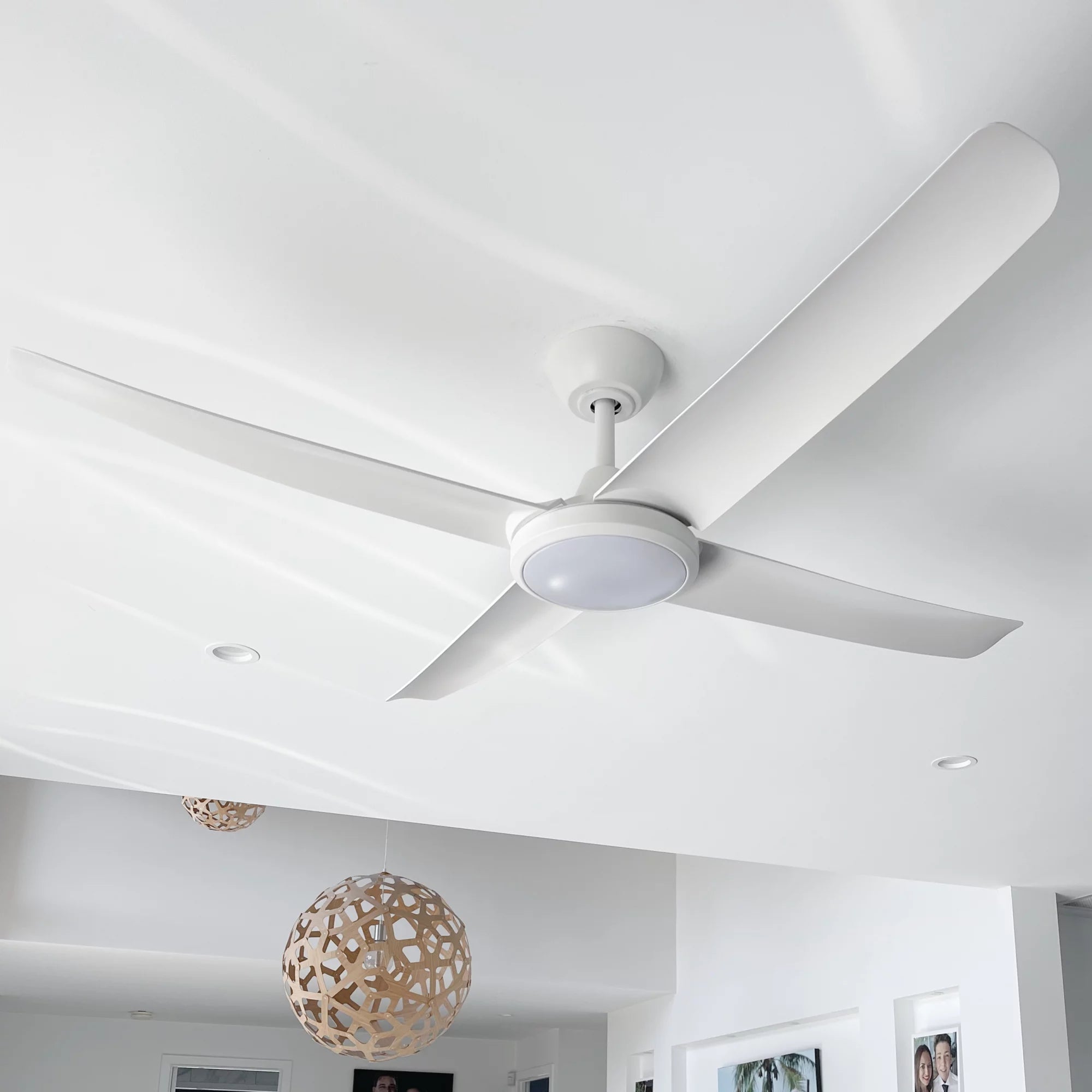 360Fans FlatJET (3/4/5) 56″ (142cm) White 3 Blade DC Ceiling Fan with 24W CCT LED & Remote Control