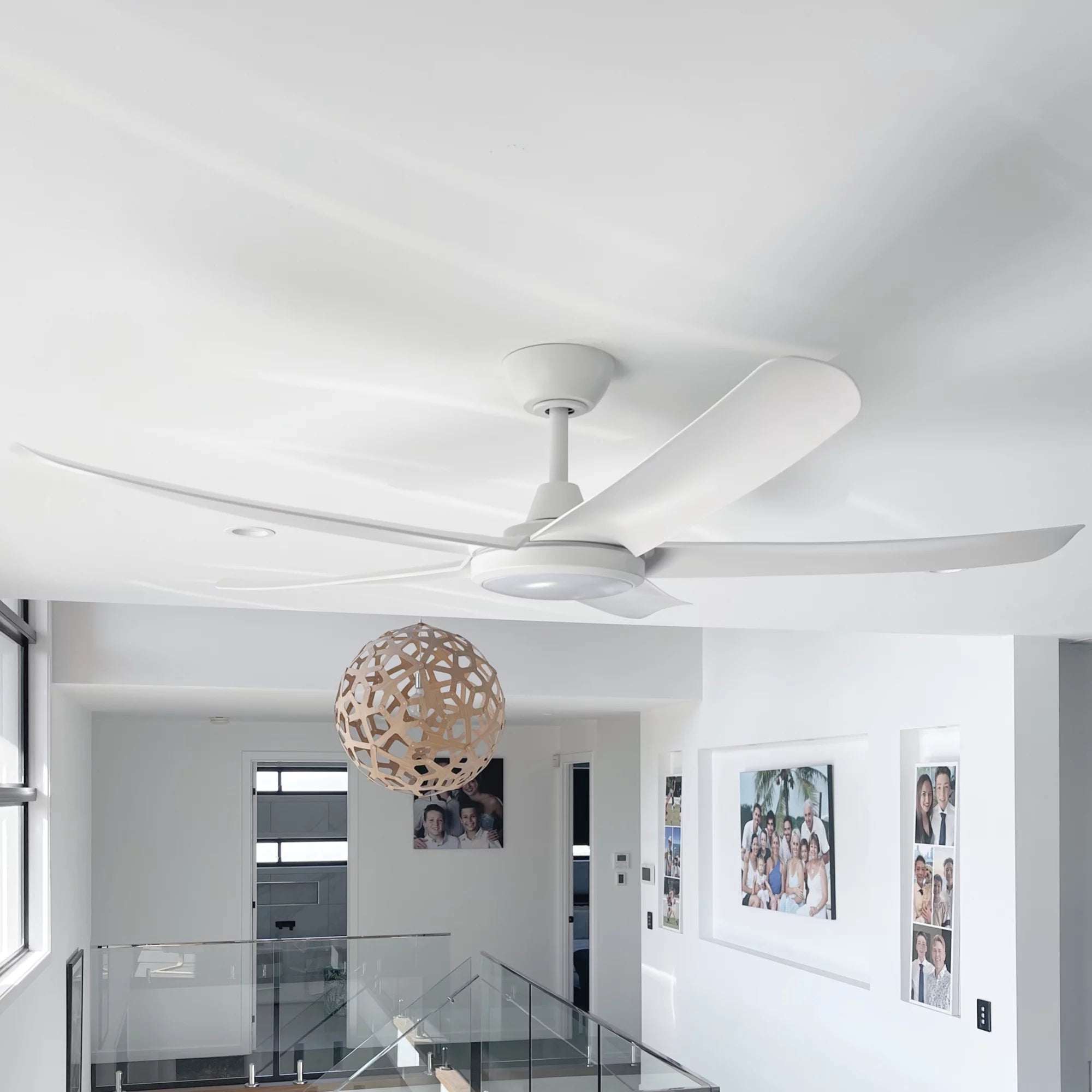 360Fans FlatJET (3/4/5) 56″ (142cm) White 3 Blade DC Ceiling Fan with 24W CCT LED & Remote Control