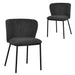 Flossie Dining Chair - Charcoal Grey (Set of 2)