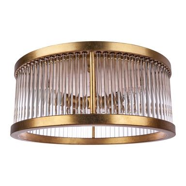 Francine Flush Mount - Antique Gold