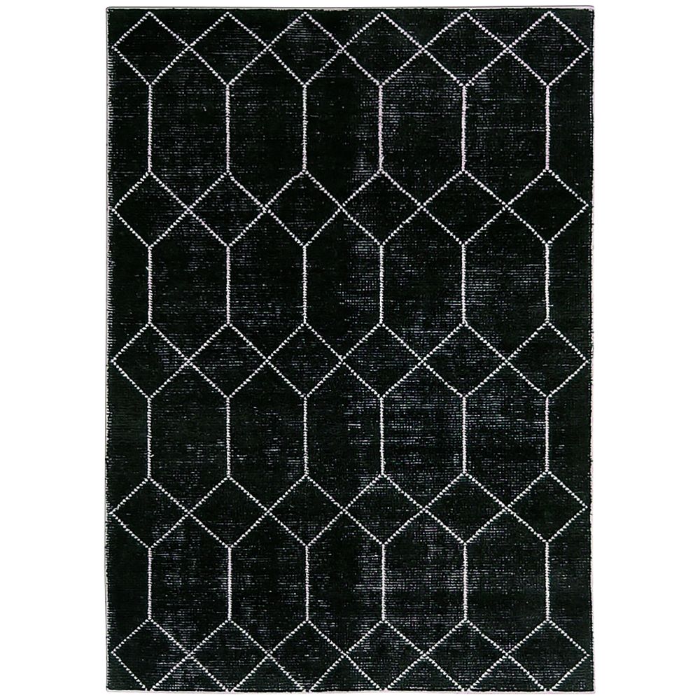 Colorscope Distressed Geometric Wool & Viscose Rug