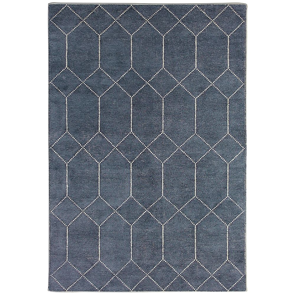 Colorscope Distressed Geometric Wool & Viscose Rug