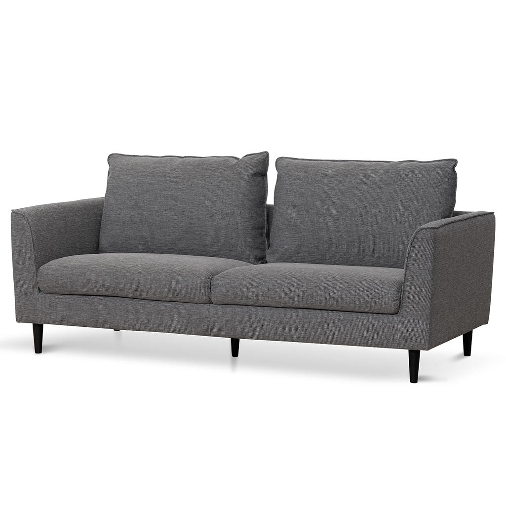 Graphite Grey 3 Seater Fabric Sofa 