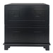 Greek Key Bedside Table - Black