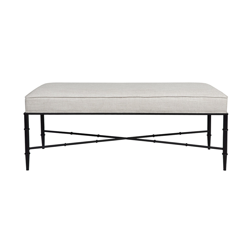 Hacienda Bench Ottoman - Natural Linen