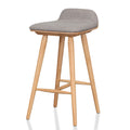 Harris 65cm Bar Stool - Grey - Natural