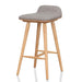 Harris 65cm Bar Stool - Grey - Natural