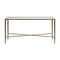Heston Marble Console Table - Medium Brass