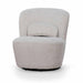 Ivory Teddy Swivel Lounge Chair 