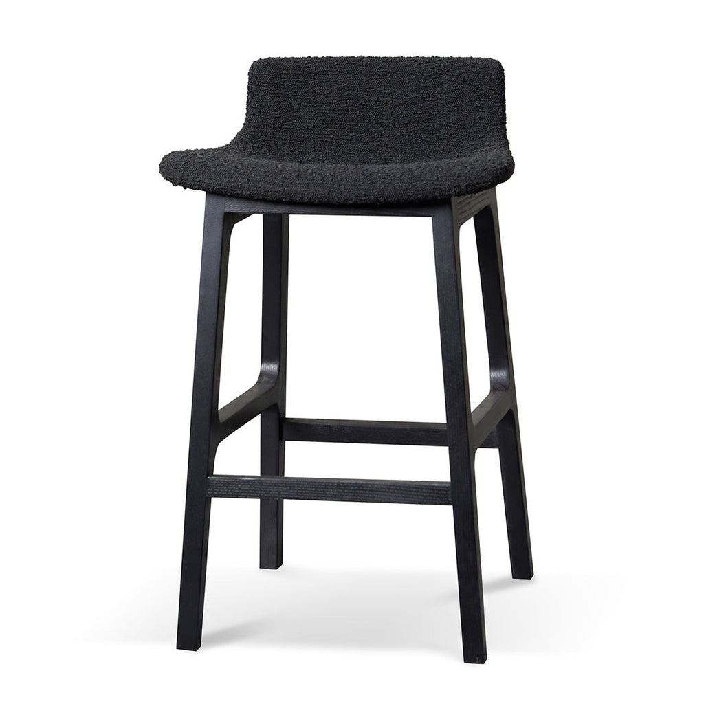 James 65cm Bar Stool - Full Black