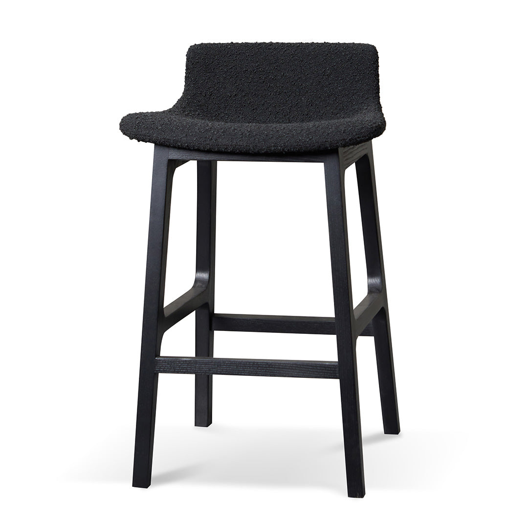 James 65cm Bar Stool - Full Black