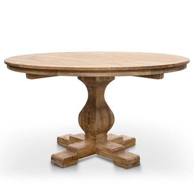 Joane Round Dining Table 140cm - Rustic Natural