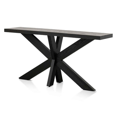 Johnathon 1.6m Console Table - Textured Espresso Black