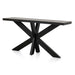Johnathon 1.6m Console Table - Textured Espresso Black