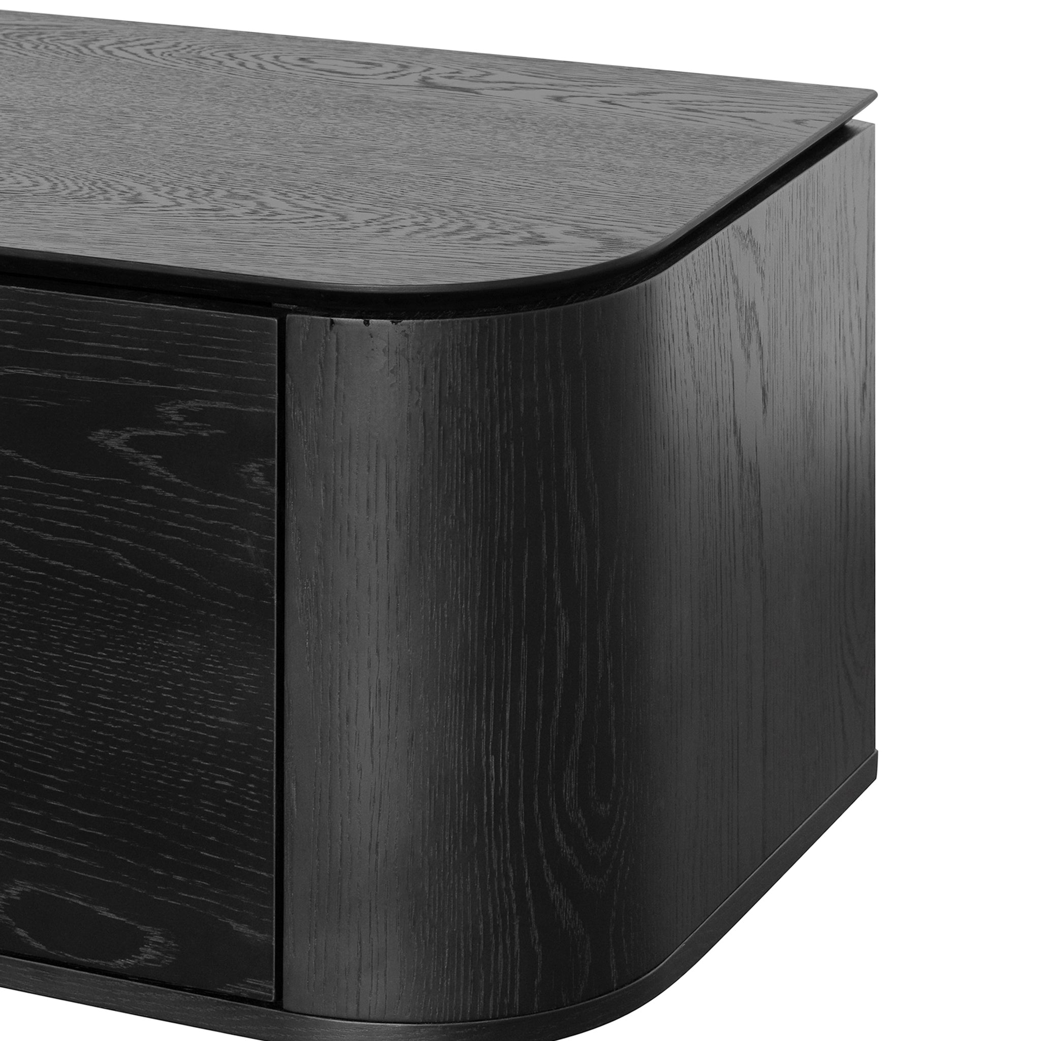 Landry 2.4m TV Entertainment Unit - Black Oak