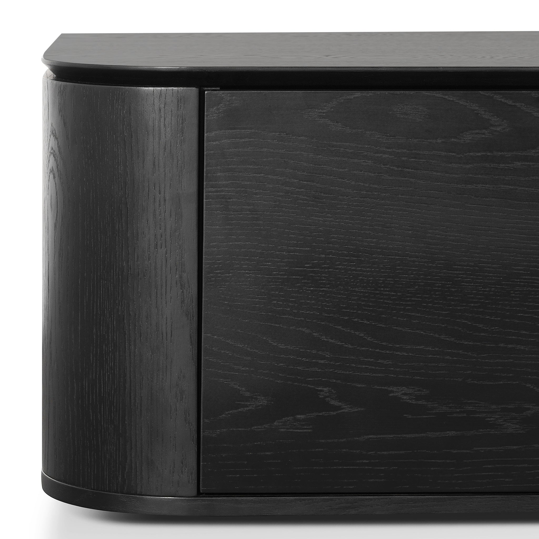 Landry 2.4m TV Entertainment Unit - Black Oak