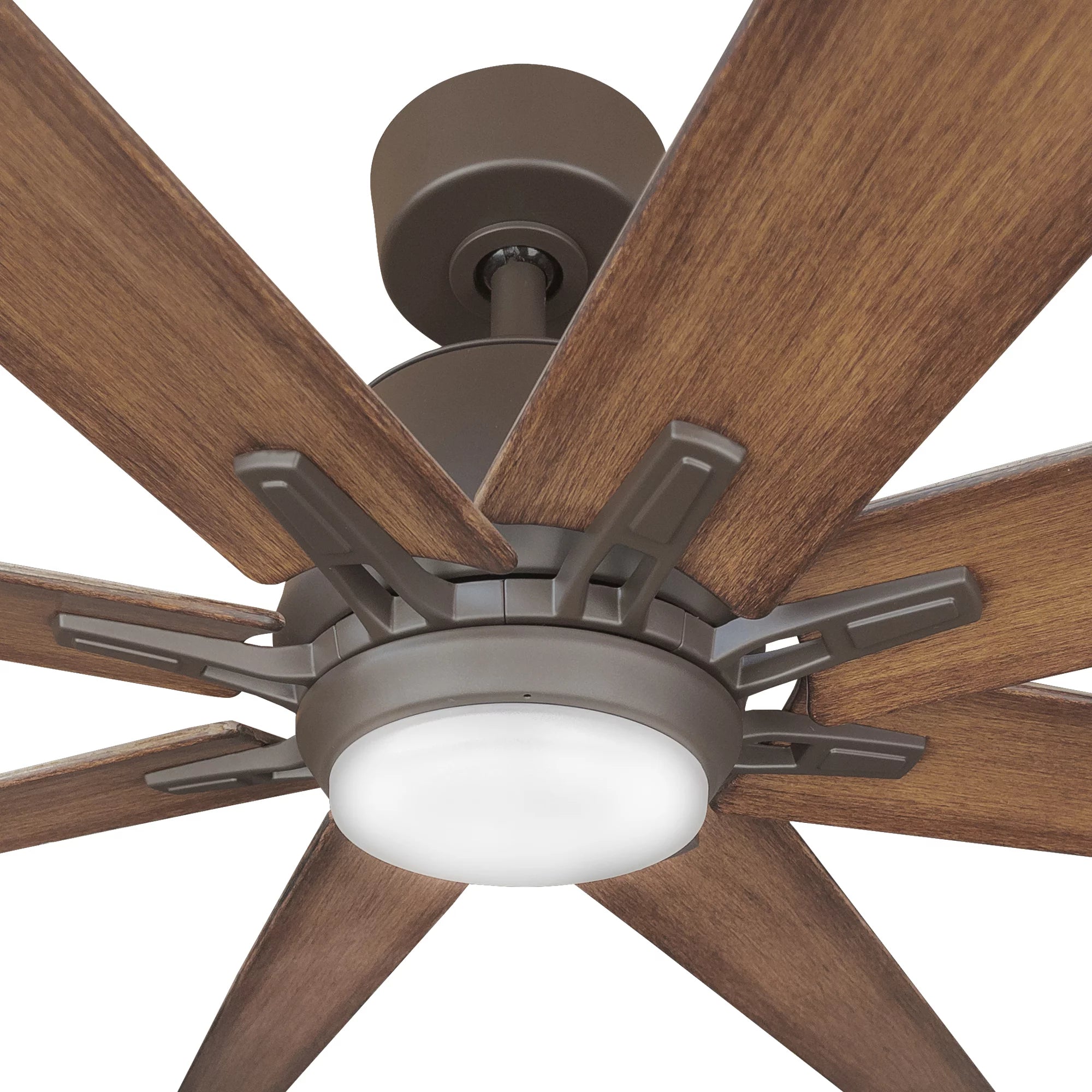 360Fans Kensington 72″ (183cm) Bronze/Koa 8 Blade SMART DC Ceiling Fan with 18W Dimmable LED Light & Remote Control