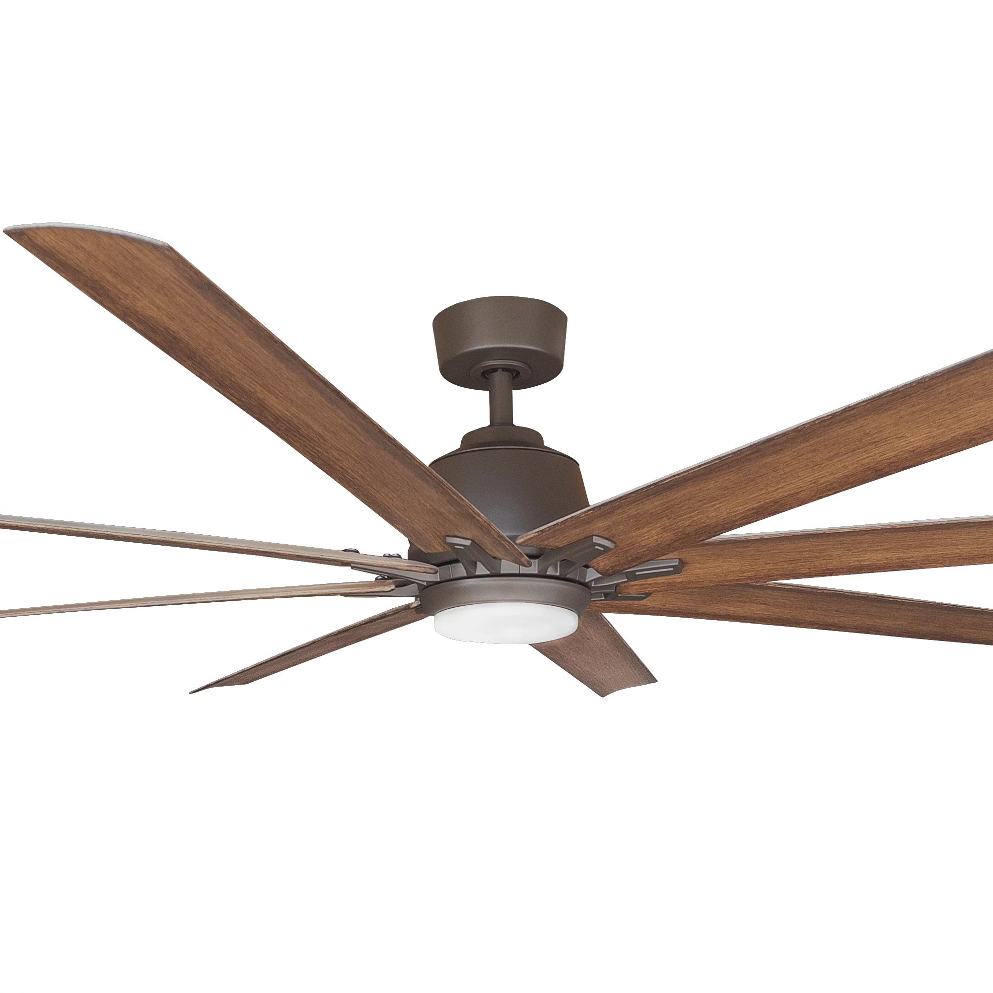 360Fans Kensington 72″ (183cm) Bronze/Koa 8 Blade SMART DC Ceiling Fan with 18W Dimmable LED Light & Remote Control