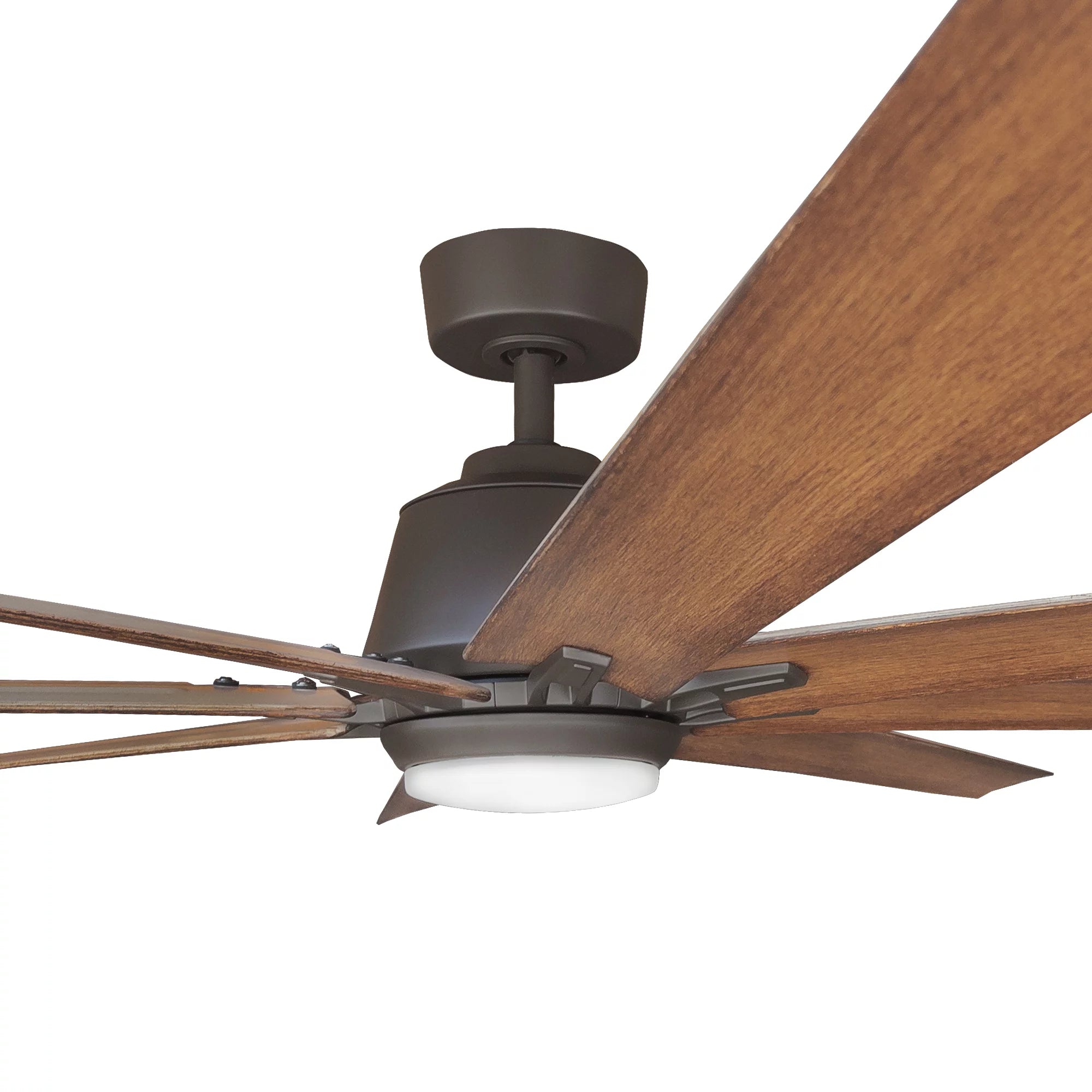 360Fans Kensington 72″ (183cm) Bronze/Koa 8 Blade SMART DC Ceiling Fan with 18W Dimmable LED Light & Remote Control