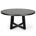 Kim Round 1.5m Dining Table - Black