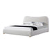  King Bed Frame - Cream White Boucle