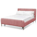 Korey King Sized Bed Frame - Blush Peach Velvet