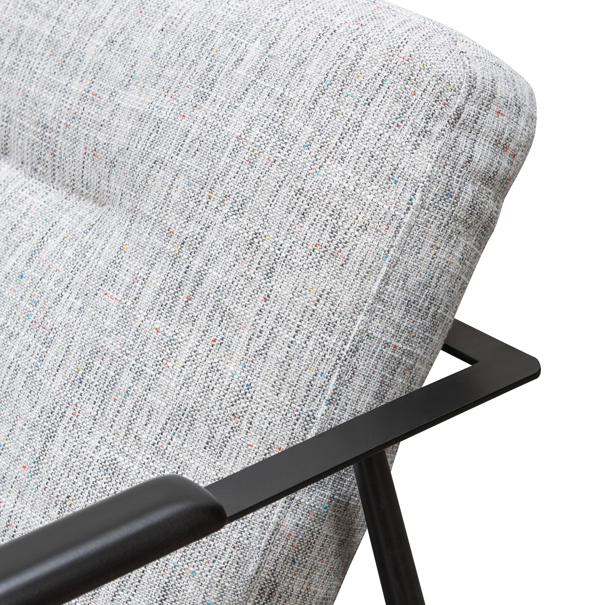 Fabric Armchair - Light Spec Grey