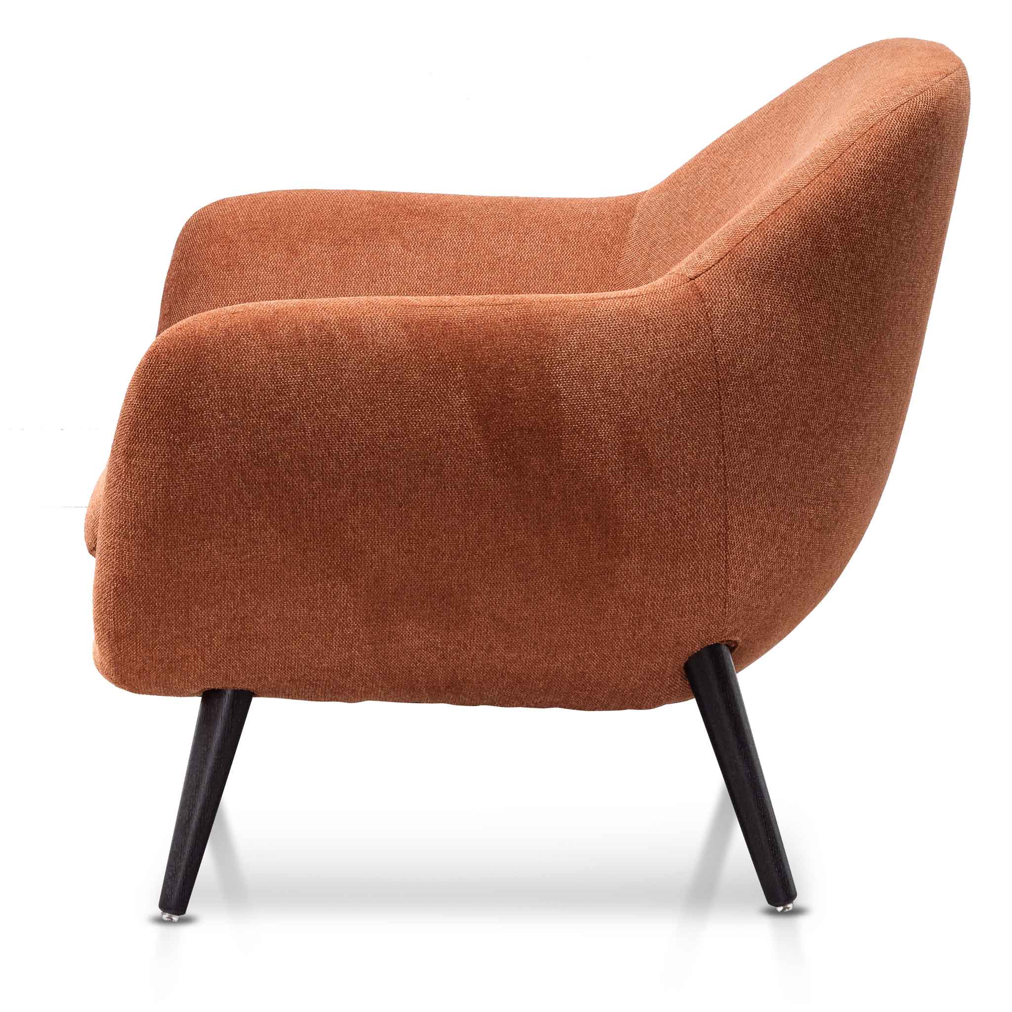 Lorene Fabric Armchair - Burnt Orange