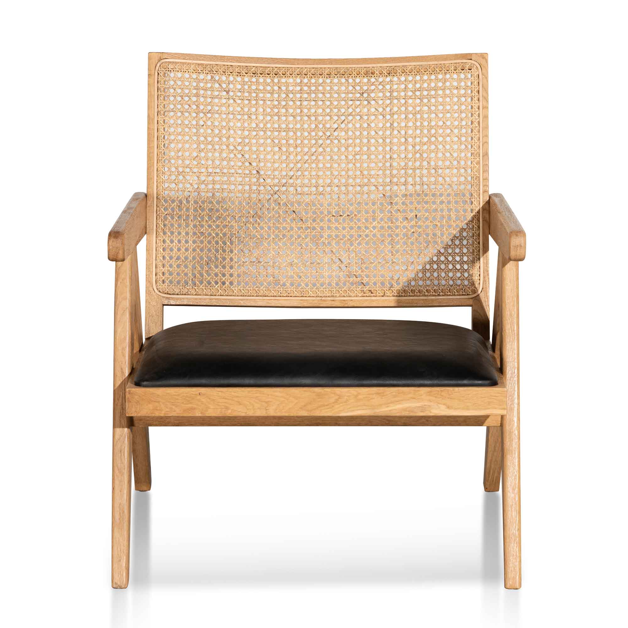 Castro Rattan Armchair - Distress Natural and Black Seat