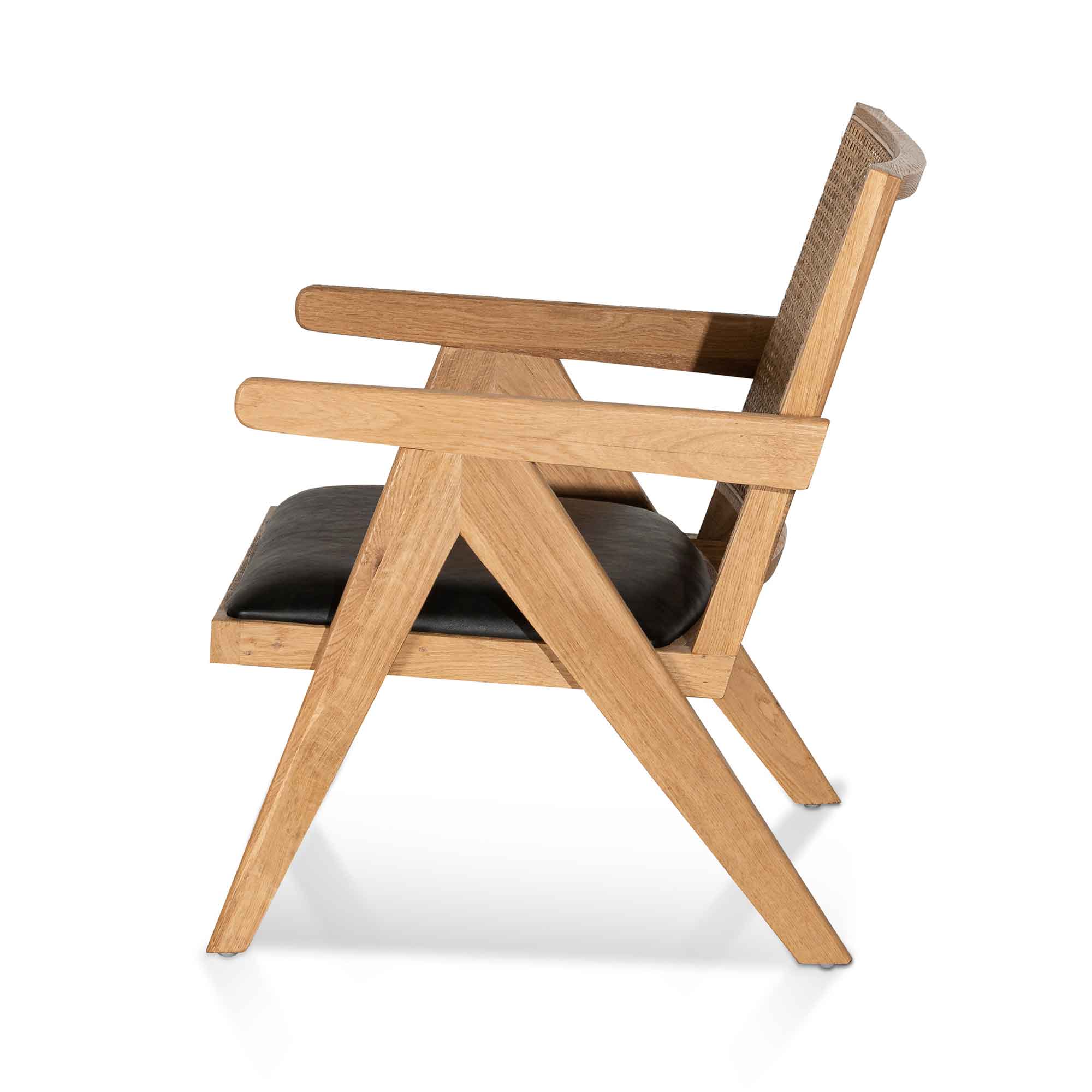 Castro Rattan Armchair - Distress Natural and Black Seat