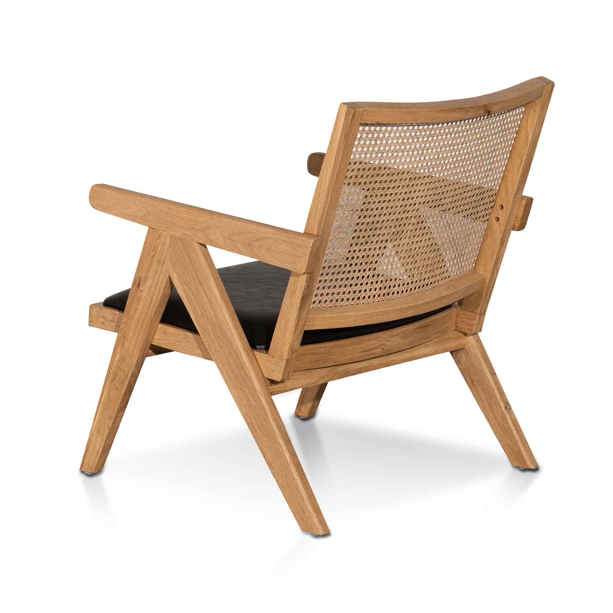 Castro Rattan Armchair - Distress Natural and Black Seat