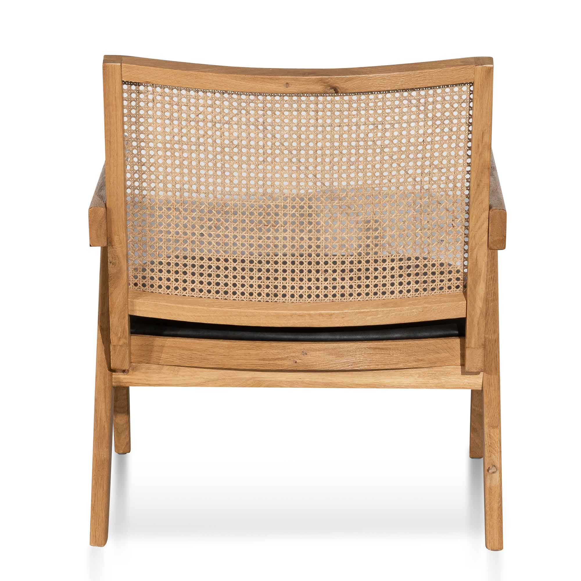 Castro Rattan Armchair - Distress Natural and Black Seat