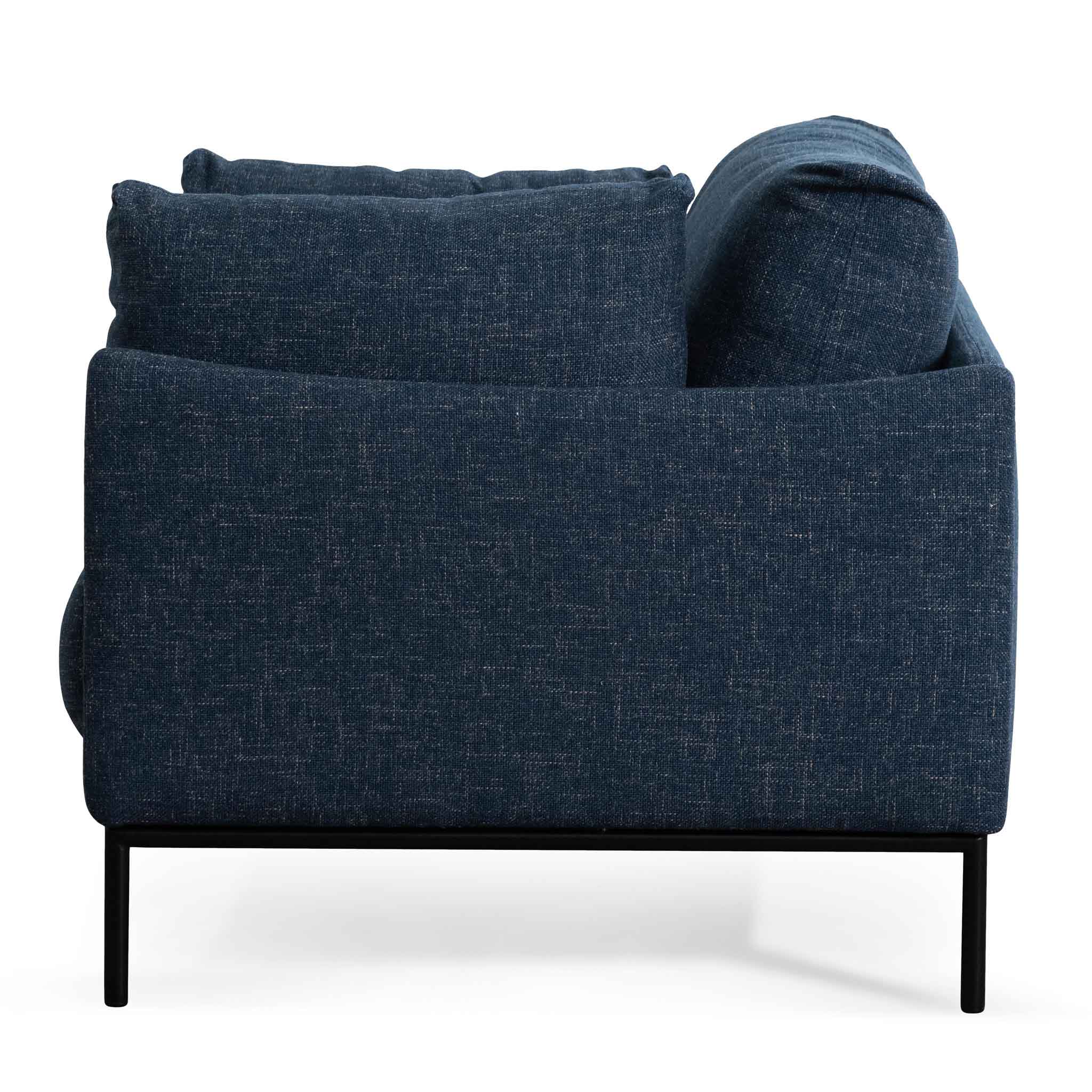 Fabric Arm Chair - Dark Blue