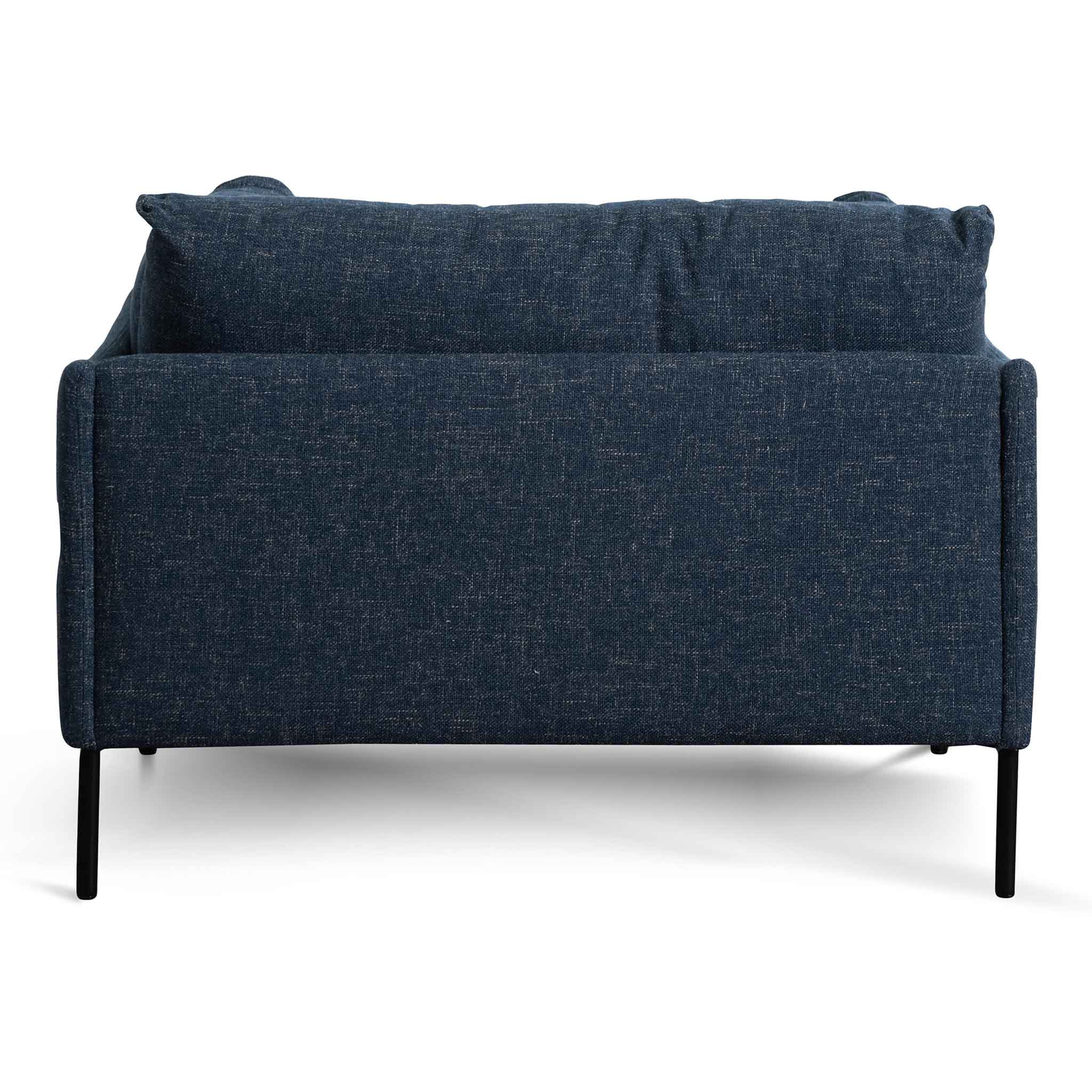 Fabric Arm Chair - Dark Blue