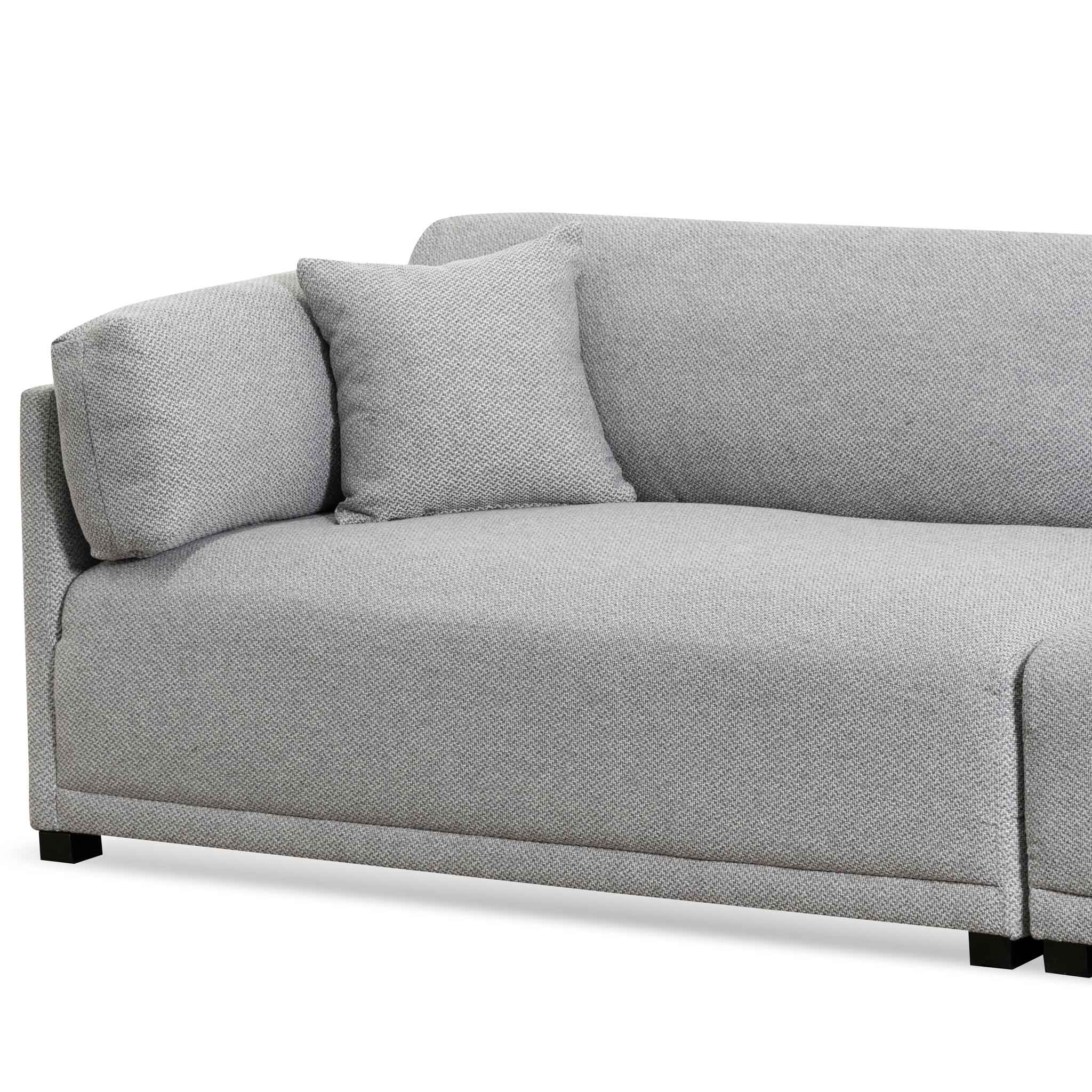 Muellen 4 Seater Fabric Sofa - Grey